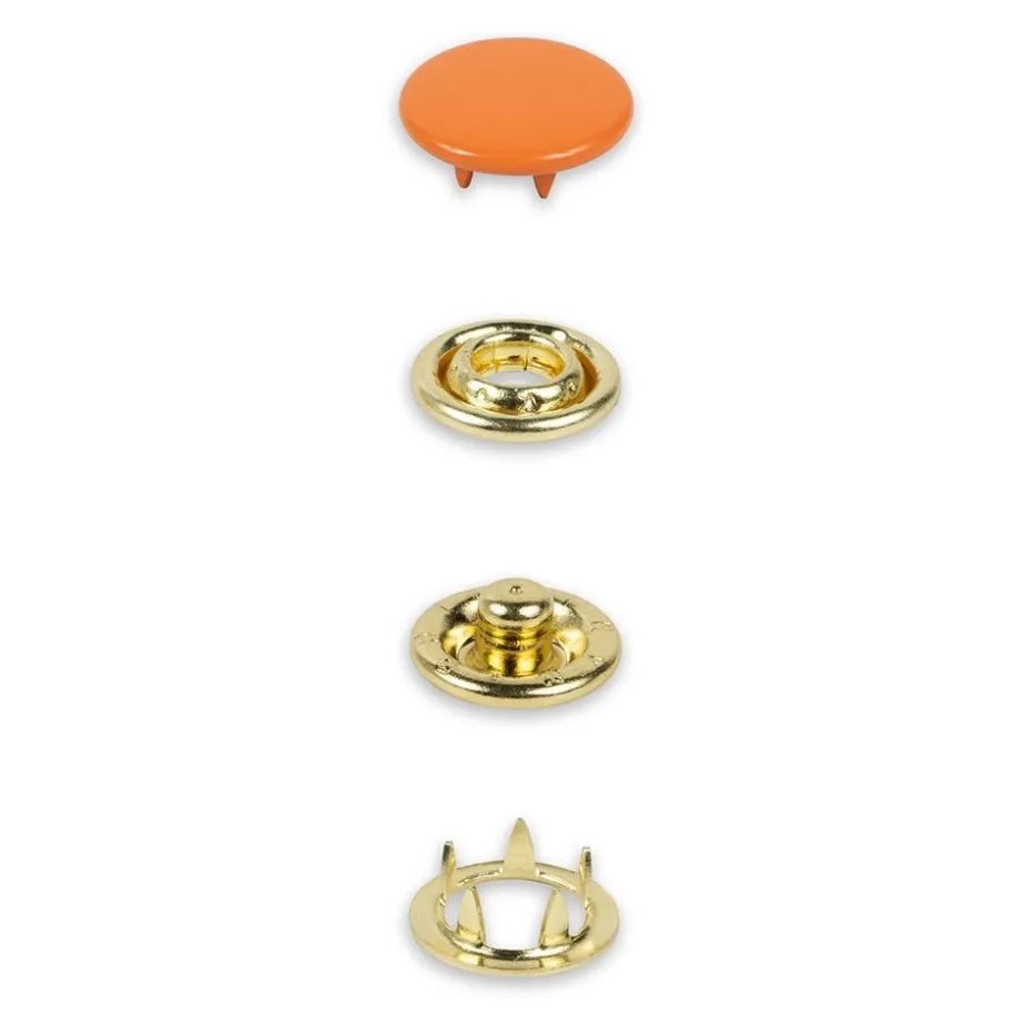 Prym Trykknapper Jersey 12mm – 20stk – Oransje
