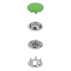 Prym Trykknapper Jersey 12mm – 20stk – Lys Grønn