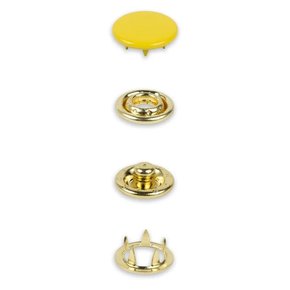 Prym Trykknapper Jersey 12mm – 20stk – Gul