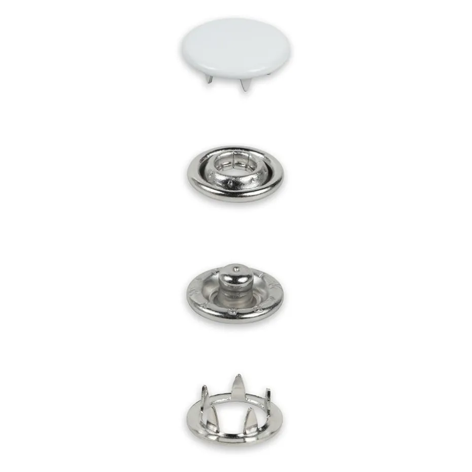 Prym Trykknapper Jersey 12mm – 20stk – Hvit