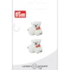 Prym Øyeknapper 46352 – 19mm BAMSE 12 Hvit – 2stk