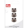 Prym Øyeknapper 453574 – 15mm BAMSE 76 Medium grå – 3stk
