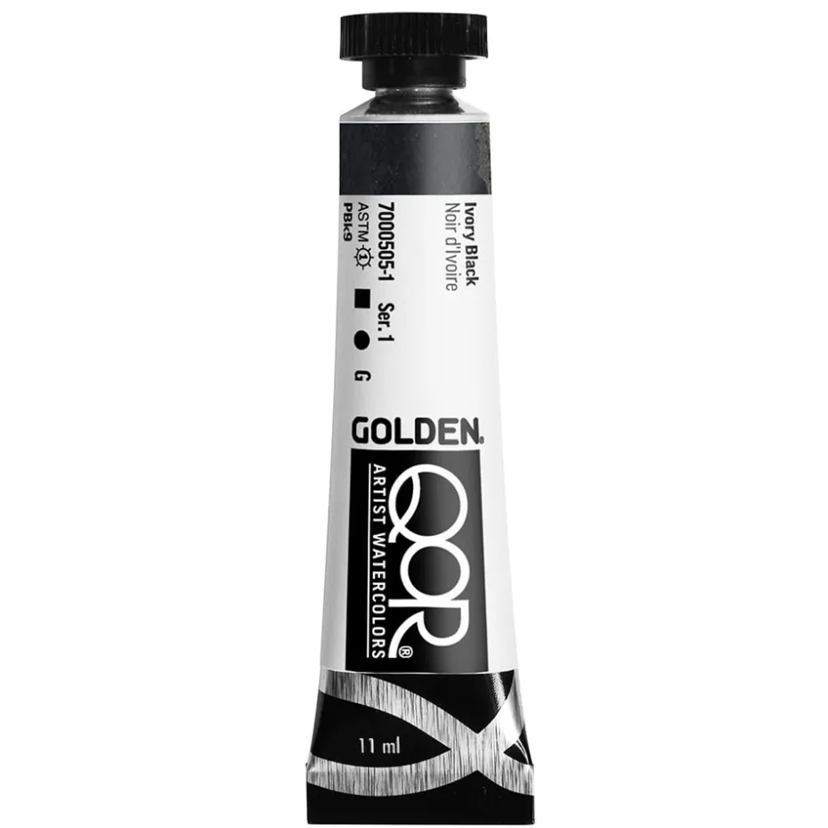 QoR Artist Akvarell 11ml – 7000505 Ivory Black