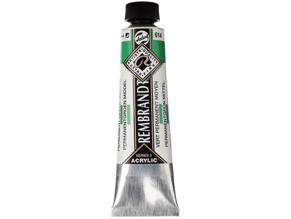 Rembrandt Akryl 40ml – 614 Permanent green medium