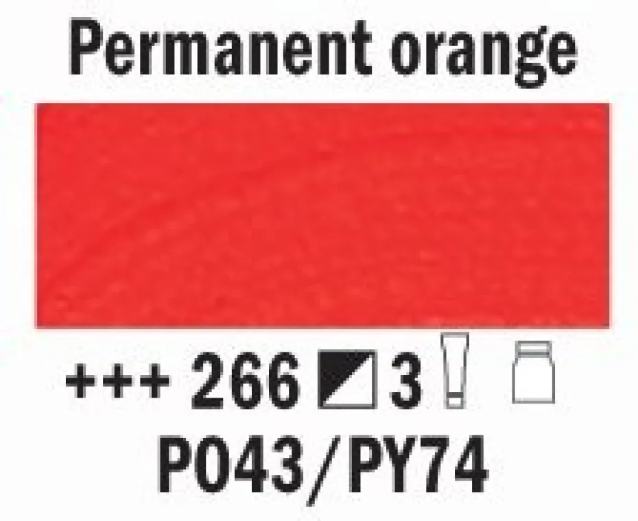 Rembrandt Akryl 40ml – 266 Permanent orange