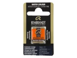Rembrandt Akvarell Halfpan – 211 cadmium orange