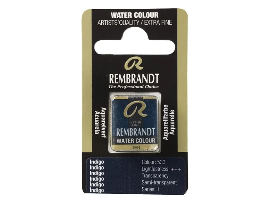 Rembrandt Akvarell Halfpan – 533 indigo