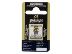 Rembrandt Akvarell Halfpan – 106 Opaque white