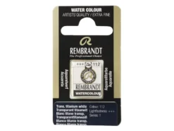 Rembrandt Akvarell Halfpan – 112 transp. tit. white