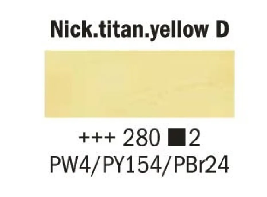 Rembrandt Olje 40ml – 280 Nickel tit. yellow deep