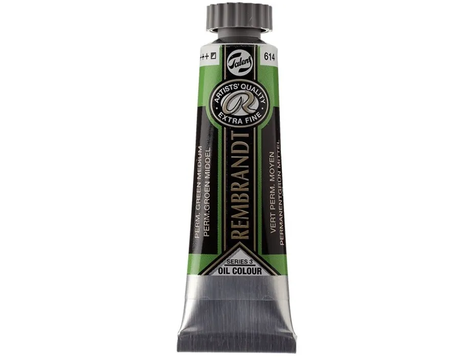 Rembrandt Olje 15ml – 614 Permanent green medium
