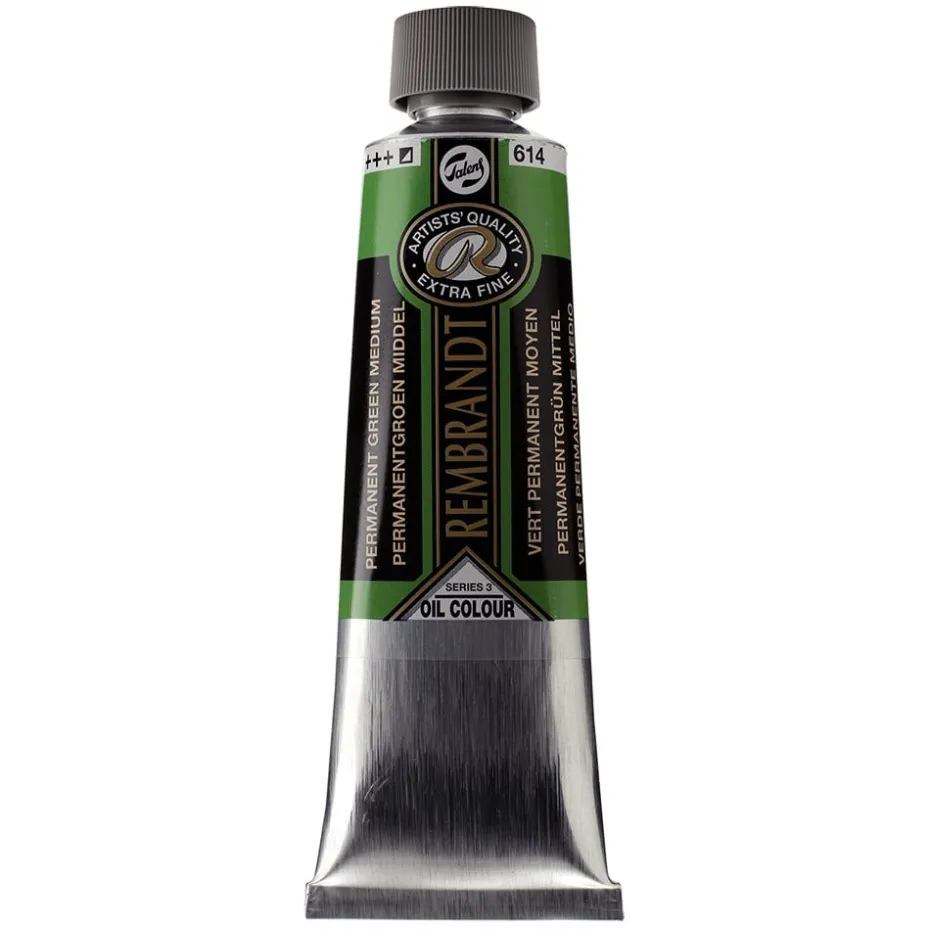 Rembrandt Olje 150ml – 614 Permanent green medium