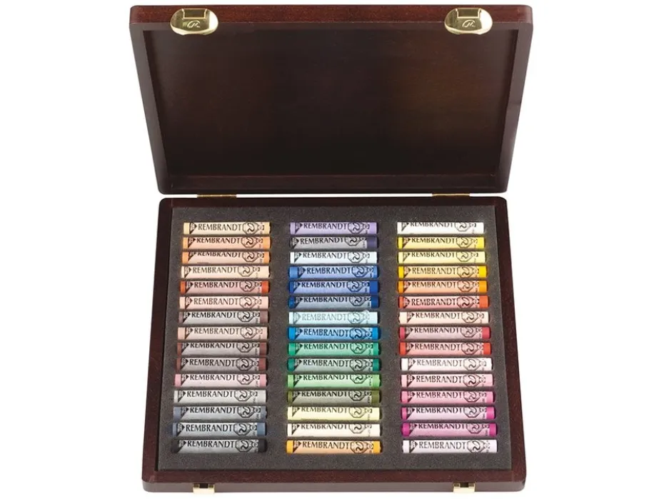 Rembrandt Soft Pastel Sett – Traditional Box P – 45 farger