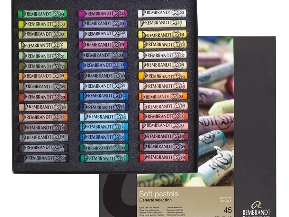 Rembrandt Soft Pastel Sett – Traditional Set – 45 farger