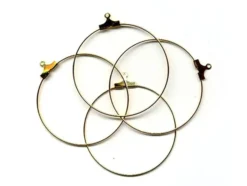 Ørering – 40mm 2 par – Gullfarget