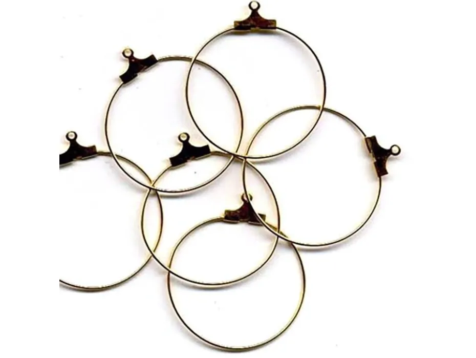 Ørering – 30mm 3 par – Gullfarget