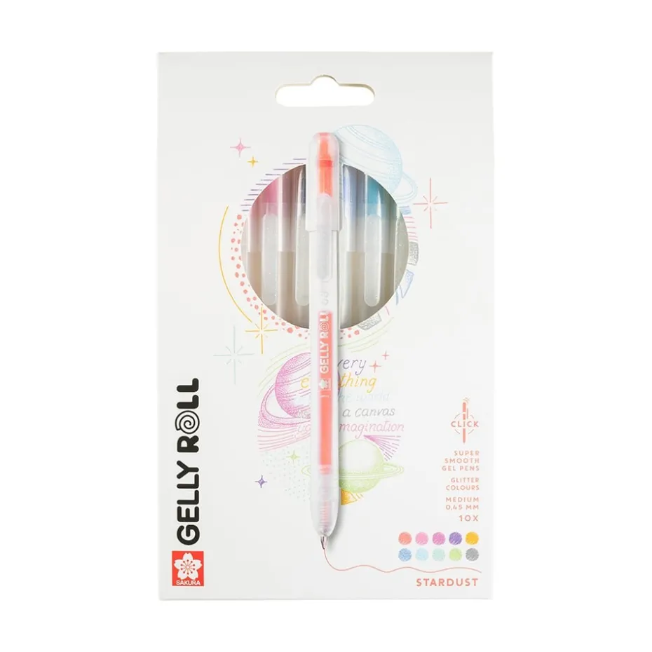 Sakura Gelly Roll Retractable – Stardust Sett 10stk