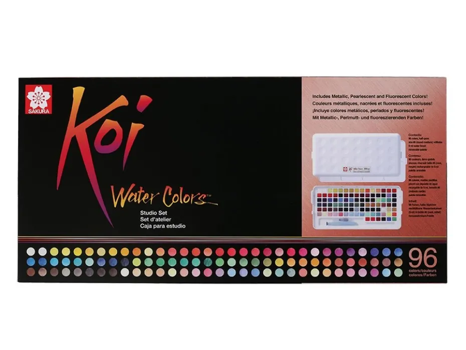 Sakura KOI Water Colors Studio Sett – 96 farger