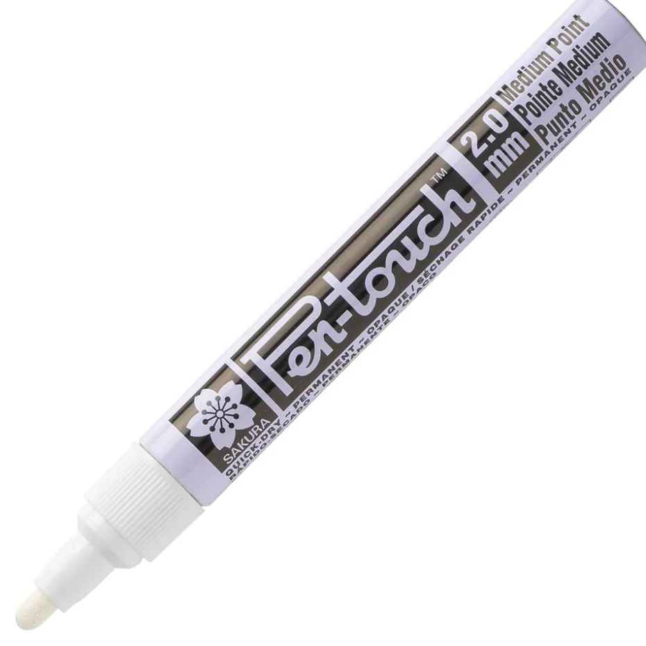 Sakura Pen-Touch – Medium 2,0mm – Hvit