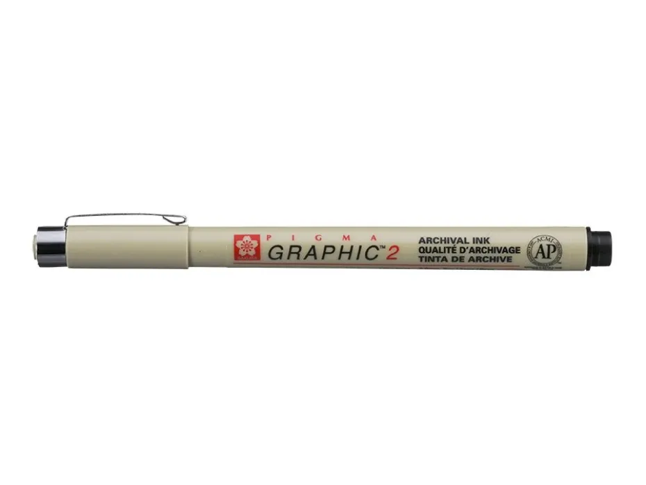 Sakura Pigma Graphic 2,0mm – #49 Sort