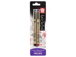 Sakura Pigma Micron Blister 05 – Sort + Rød