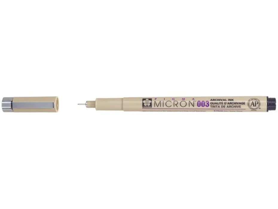 Sakura Pigma Micron 003 – 0,15mm – 49 Sort
