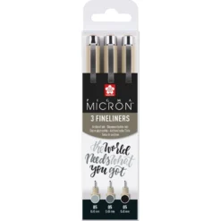 Sakura Pigma Micron Sett 3stk 05 – Black and Gray