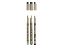 Sakura Pigma Micron Sett 3stk 05 – Black and Gray