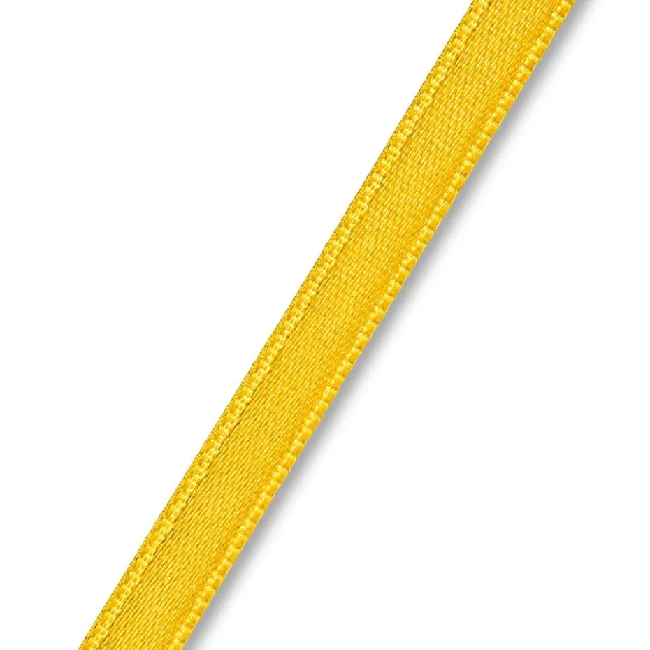 Satinbånd 6mm 25m – Gul