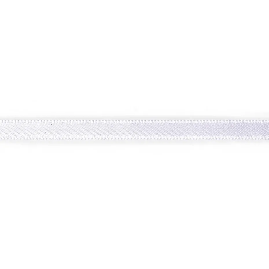 Satinbånd 6mm 4m – Hvit