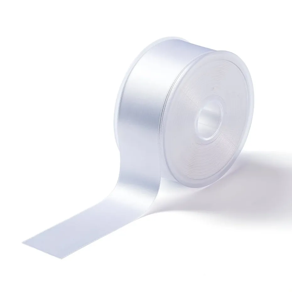 Satinbånd 38mm 25m – Hvit