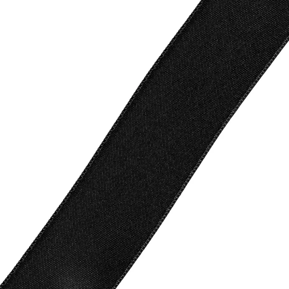 Satinbånd 25mm 3m – Sort