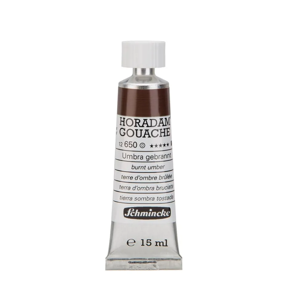 Schmincke HORADAM Gouache 15ml – 650 Burnt Umber