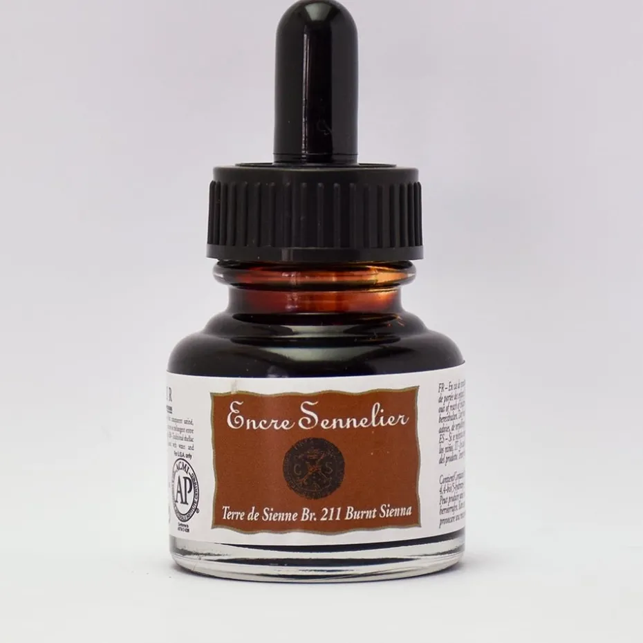 Sennelier Ink 30ml – 211 Burnt Sienna