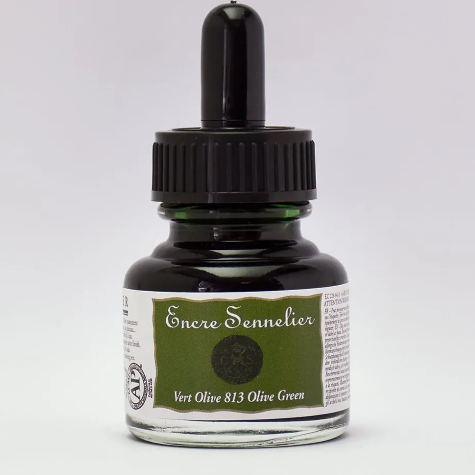 Sennelier Ink 30ml – 813 Olive Green