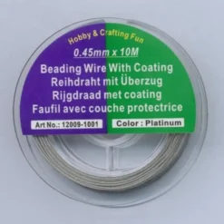 Smykkewire – 0,4mm x10m – Sølvfarget