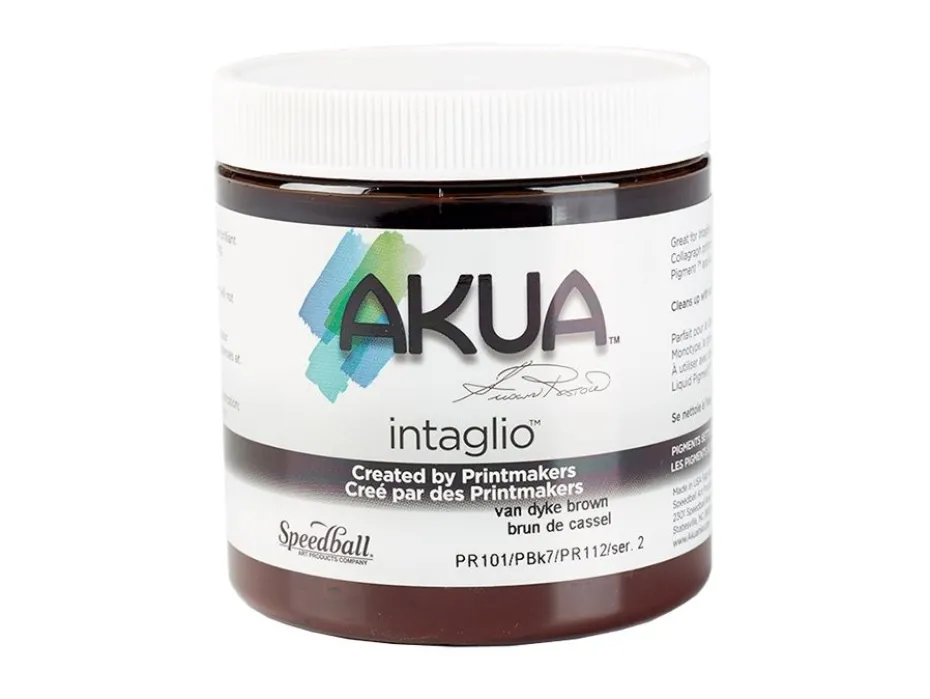Speedball AKUA Intaglio ink 237ml – Vandyke brown
