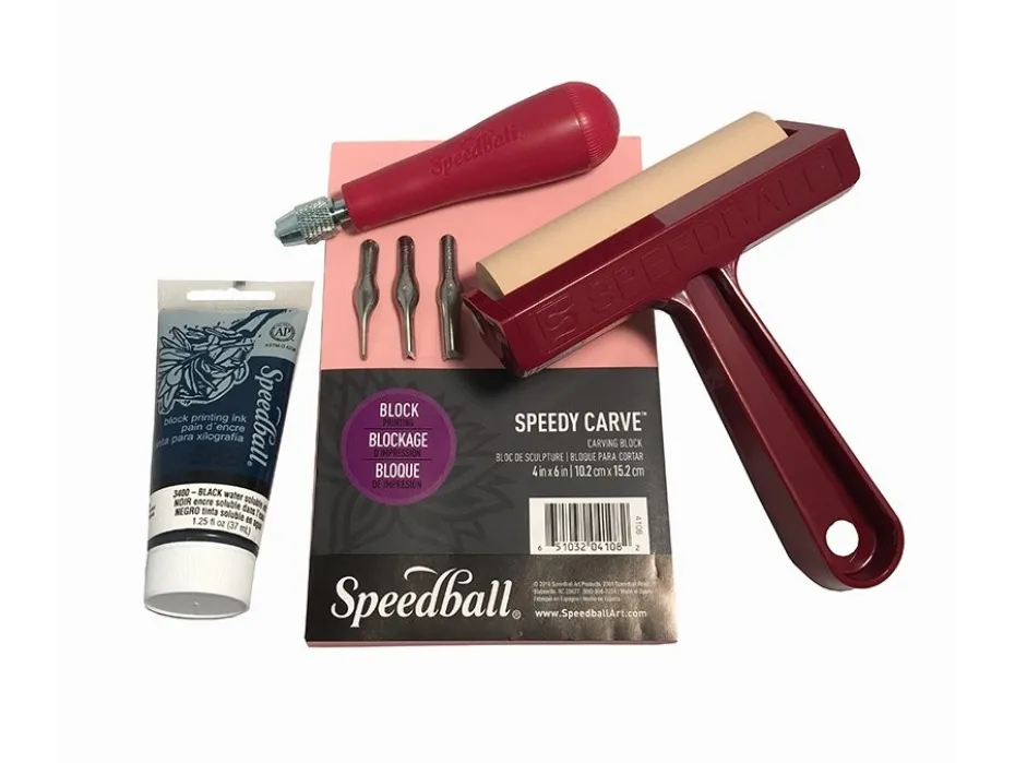 Speedball Block Print Linotrykk Sett – Supervalue Set