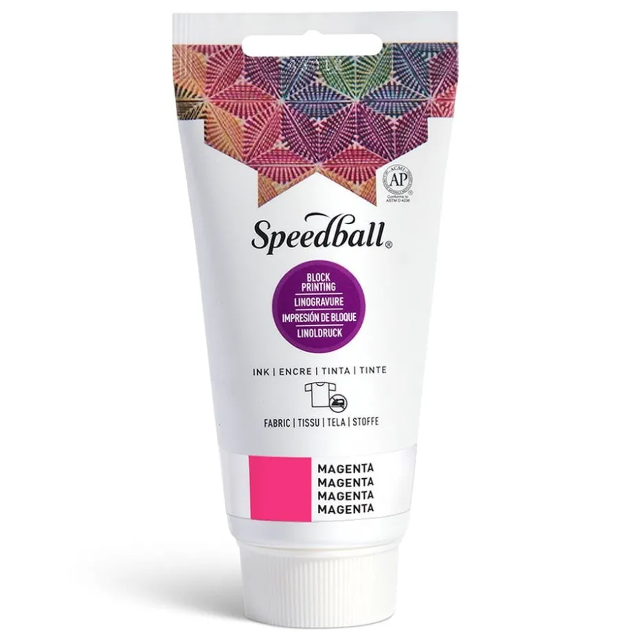 Speedball Fabric Block Ink 75ml – 3580 Magenta
