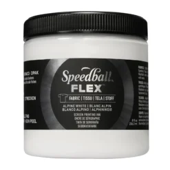 Speedball FLEX Fabric Screen ink 237ml – Alpine White