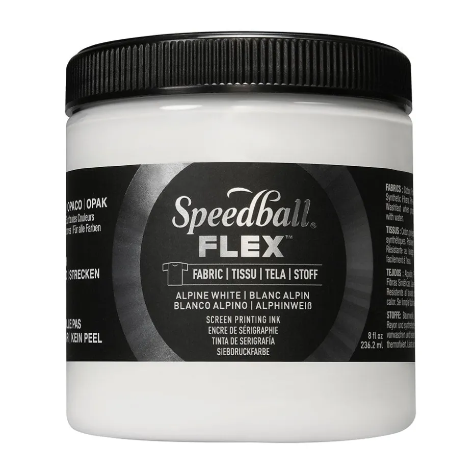 Speedball FLEX Fabric Screen ink 237ml – Alpine White