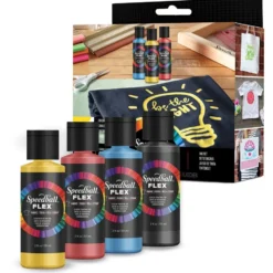 Speedball FLEX Fabric Screen ink – Sett 4stk 59ml
