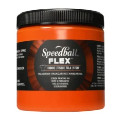 Speedball FLEX Fabric Screen ink 237ml – Mandarin (orange)