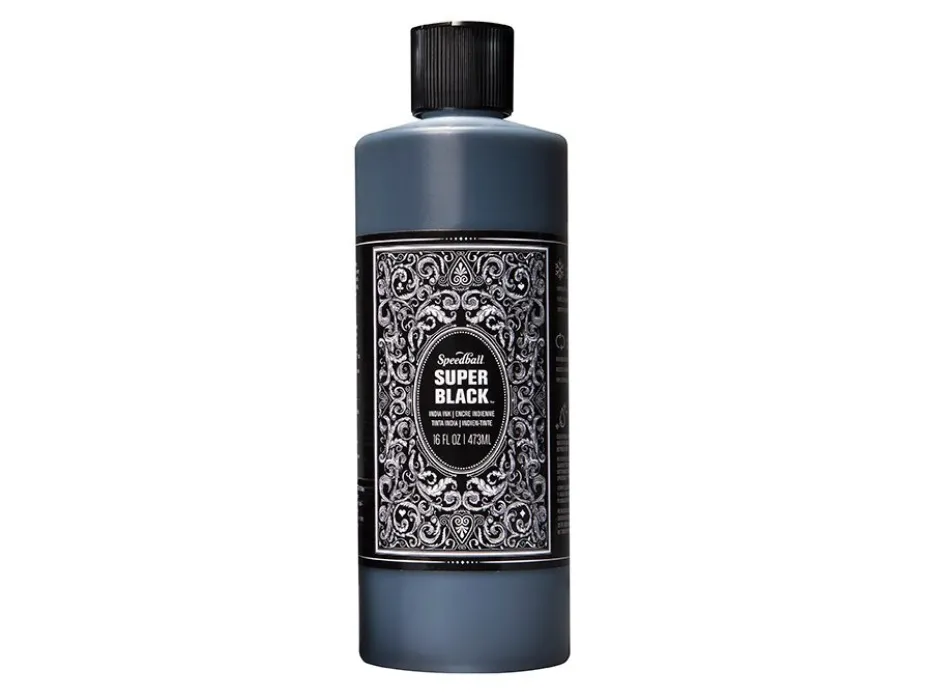 Speedball Super Black India Ink – 16oz / 473ml