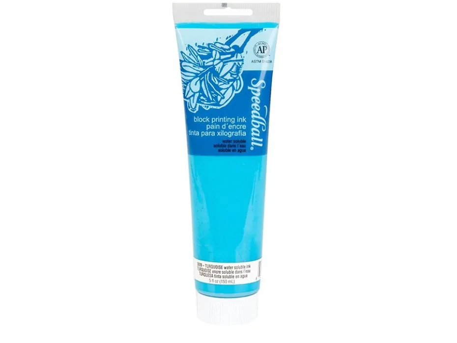 Speedball Watersoluble Block Ink 150ml – 3609 Turquoise