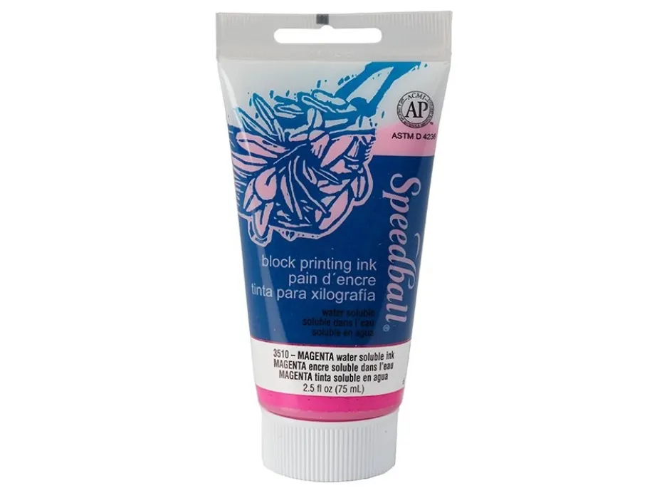 Speedball Watersoluble Block Ink 75ml – 3510 Magenta