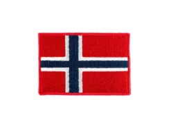 Strykemerke – Norsk flagg – 43x65mm – 25stk