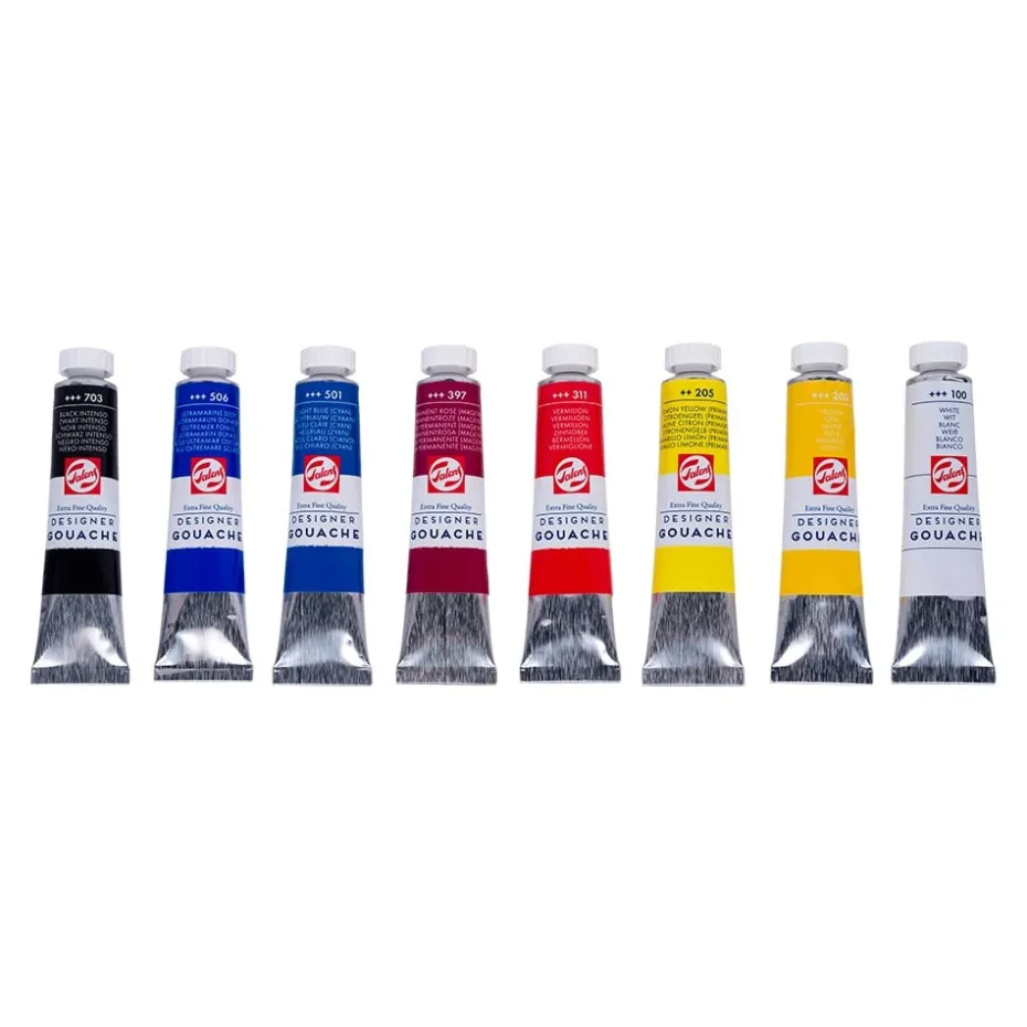 Talens Designer Gouache 20ml – Mixing Sett – 8stk