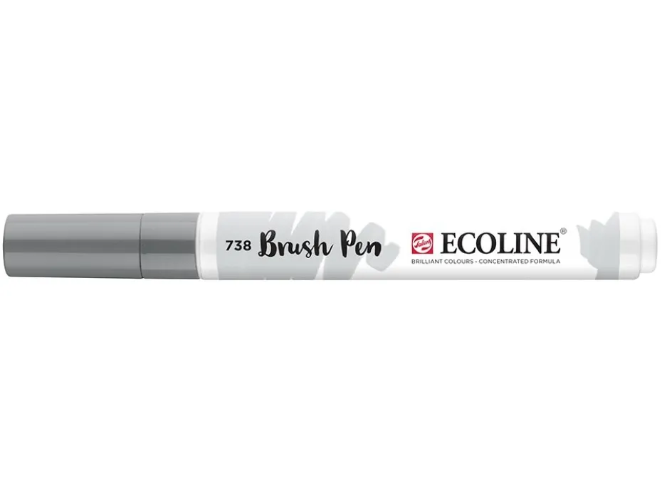 Talens Ecoline Brush Pen – 738 Cold Grey Light