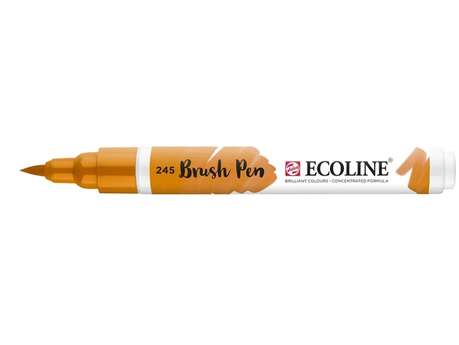 Talens Ecoline Brush Pen – 245 Saffron Yellow